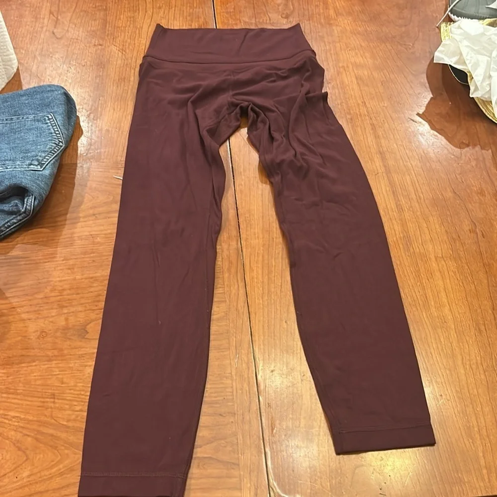 Lululemon align leggings size 2 in maroon
